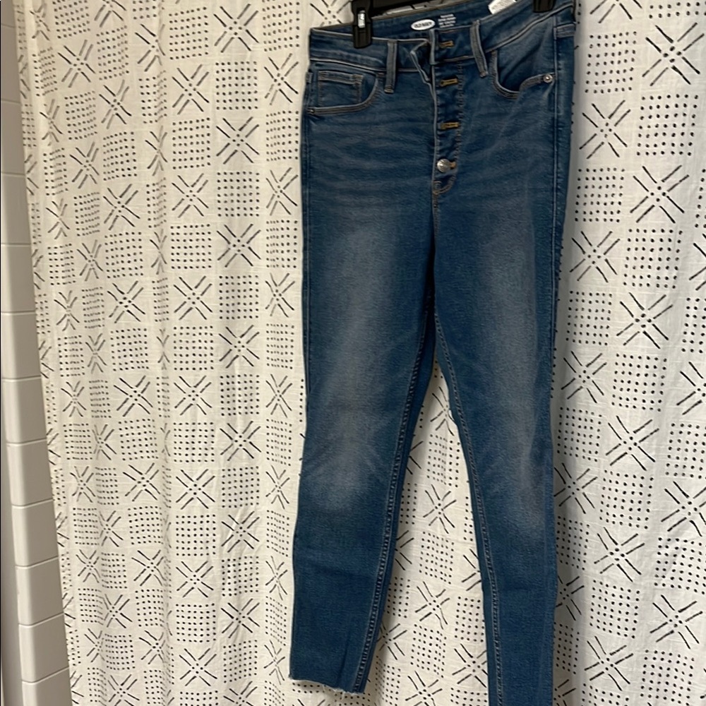 Old navy extra high waisted skinny jeans